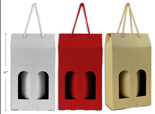 CAJAS 2 BOTELLAS GLITTER