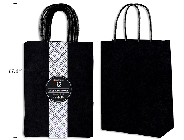 BOLSA REG LARGE KRAFT NEGRA