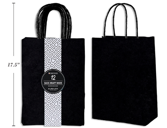 BOLSA REG LARGE KRAFT NEGRA