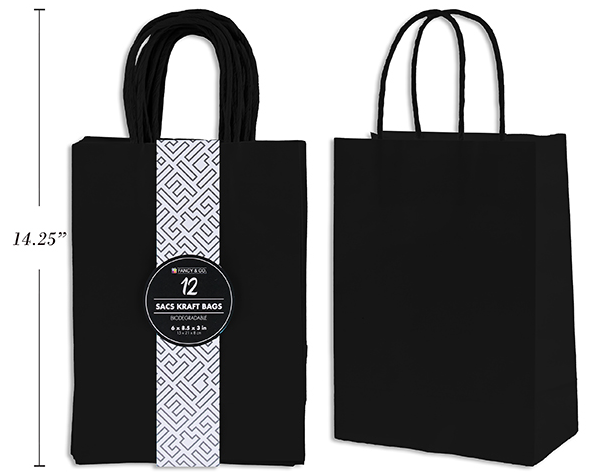 BOLSA REG MEDIUM KRAFT NEGRA