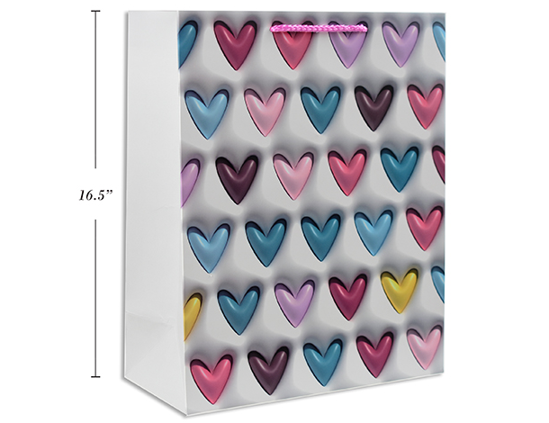 BOLSA REGALO CORAZONES XL