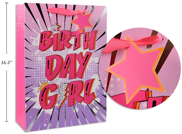 BOLSA REGALO BDAY GIRL XL