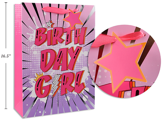 BOLSA REGALO BDAY GIRL XL