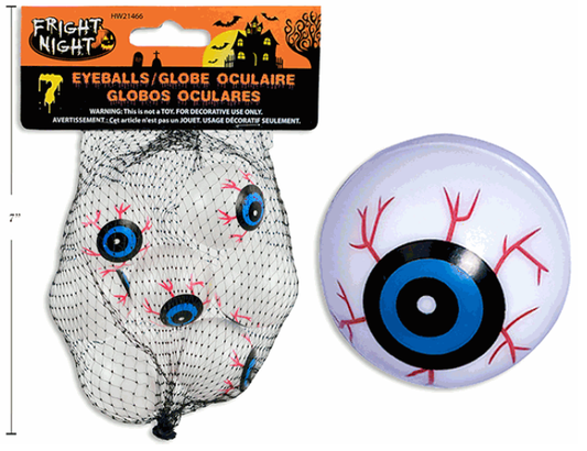PELOTAS OJOS PLASTICAS 7UDS