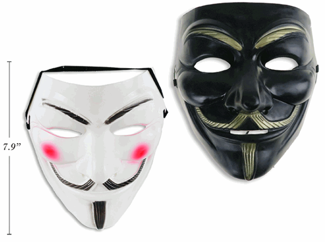 MASCARA ANONYMOUS BLANCA-NEGRA