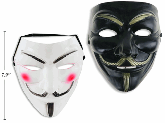 MASCARA ANONYMOUS BLANCA-NEGRA