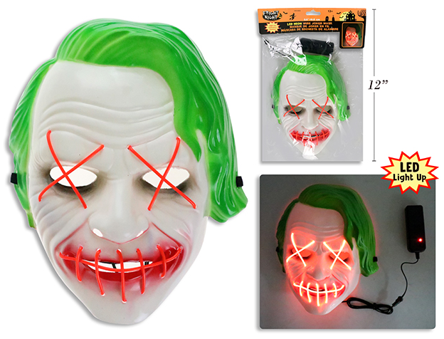 MASCARA JOKER LUZ LED