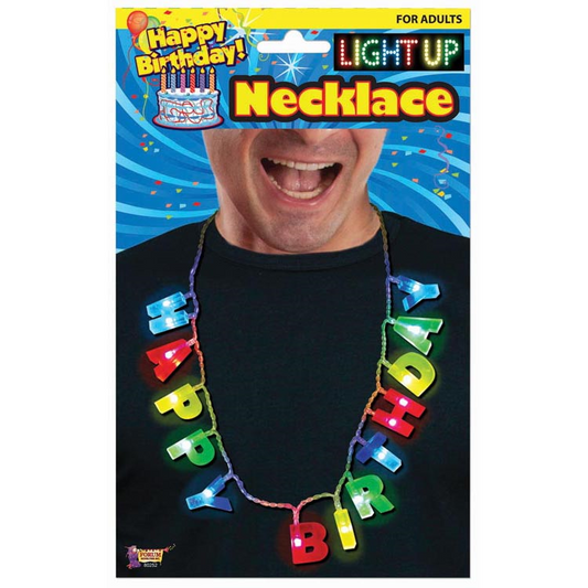 COLLAR LETRAS LUZ HAPPY BDAY