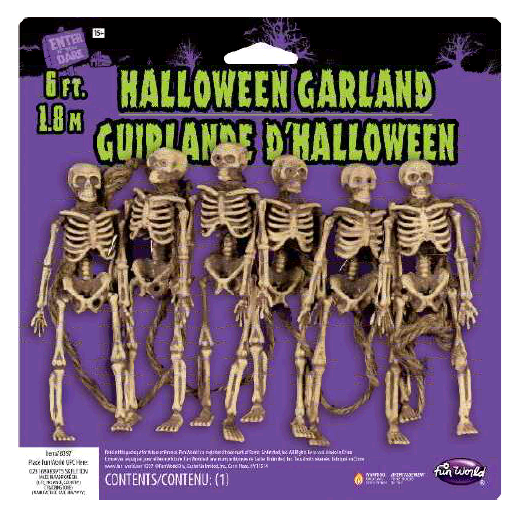 GUIRNALDA ESQUELETOS 6 PIES