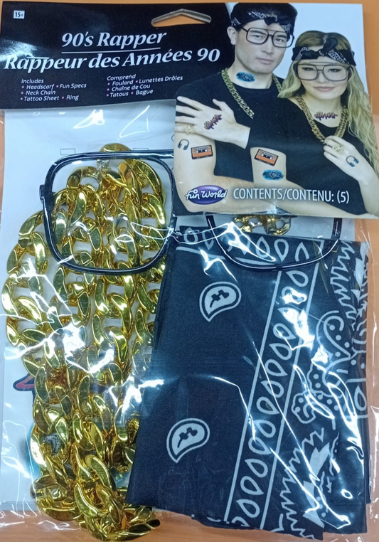 KIT DISFRAZ RAPERO 90s