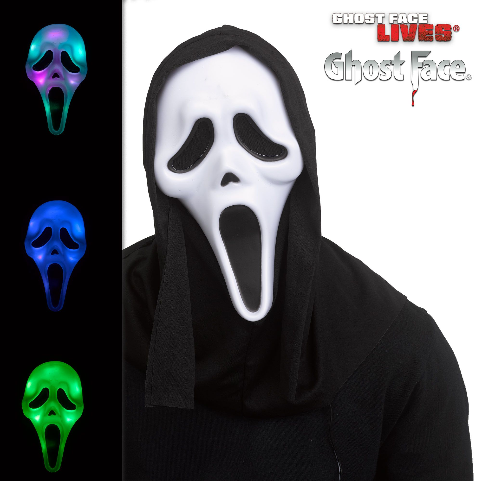 MASCARA GHOSTFACE ORIG LUCES – Party Fiesta RD
