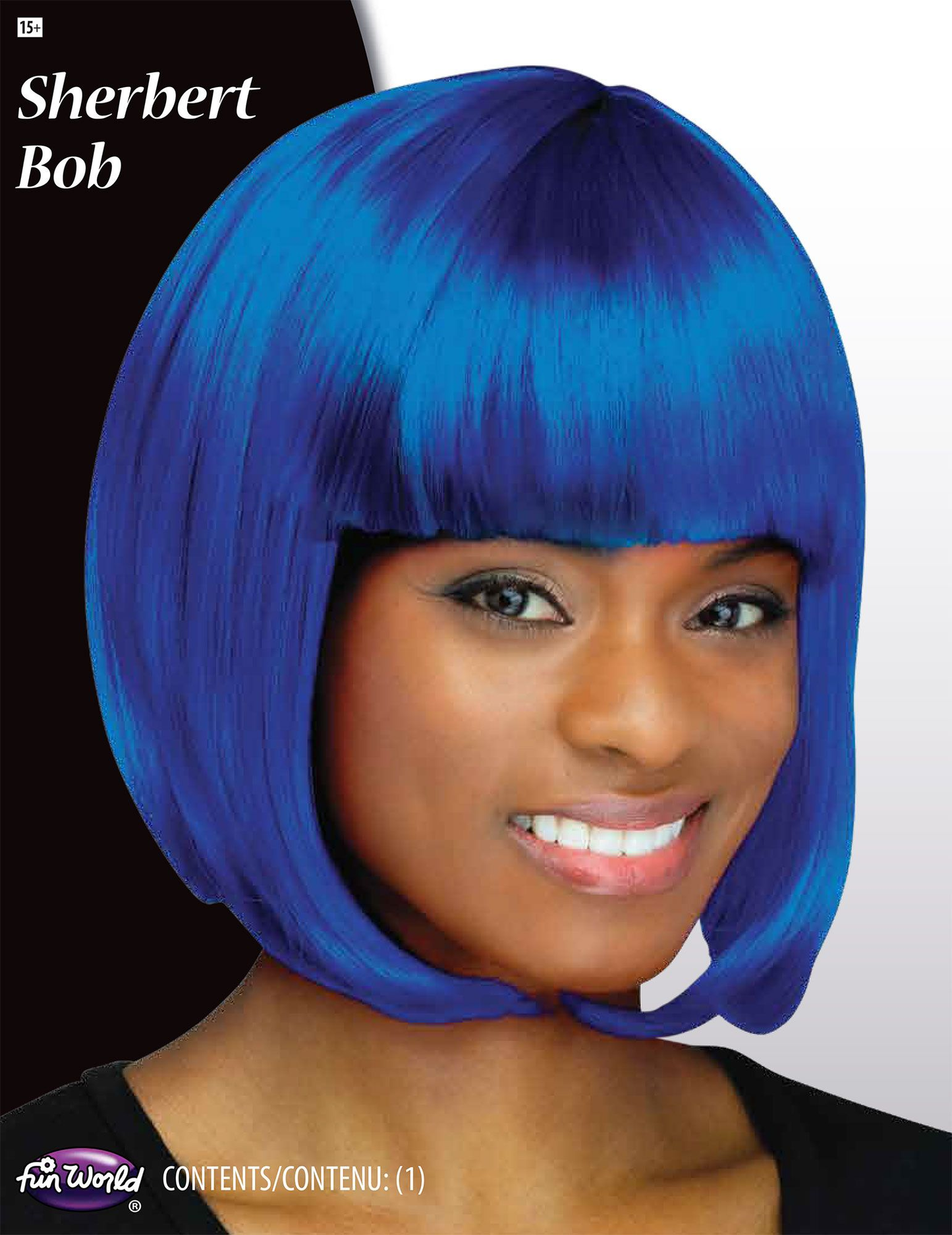 PELUCA AZUL COBALTO CORTA