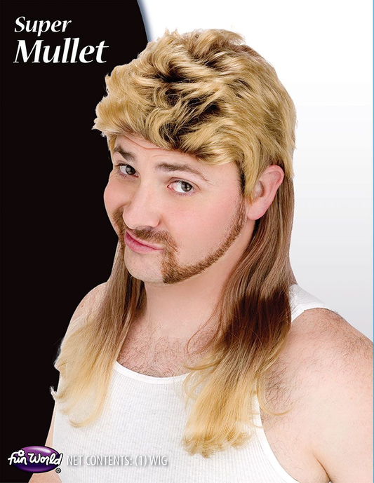 PELUCA SUPER MULLET RUBIA
