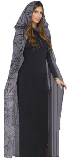 CAPA CAPUCHA BOSQUE NEGRO GRIS