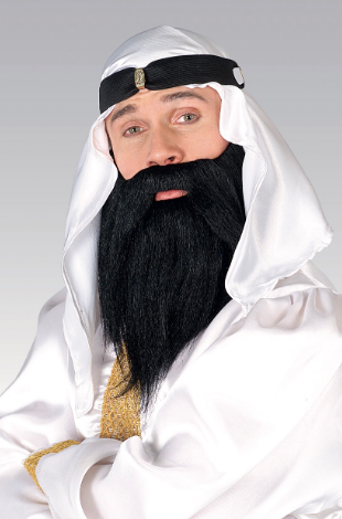 BARBA NEGRA COMPLETA C/BIGOTE