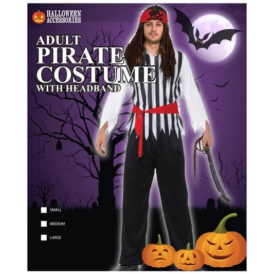 DISFRAZ PIRATA ADULTO C/PAÑUEL