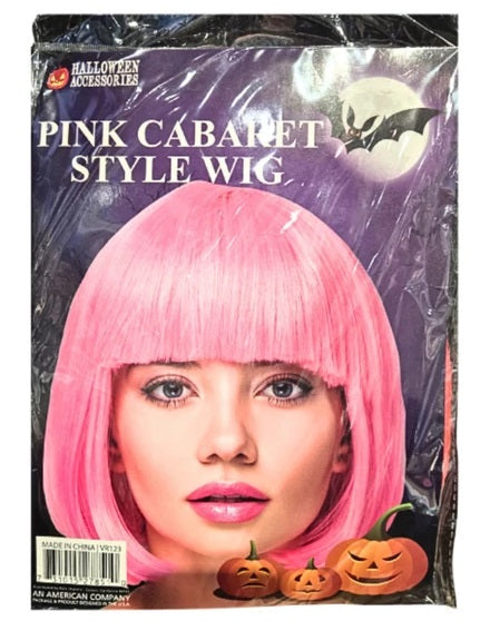 PELUCA CABARET ROSA PELO CORTO