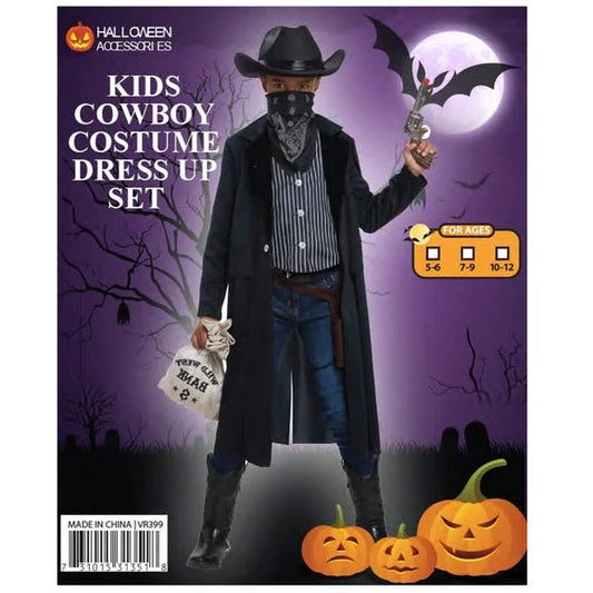 DISFRAZ COWBOY NIÑO INF NEGR