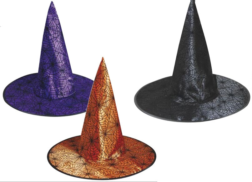 SOMBRERO BRUJA COLOR TELARAÑA