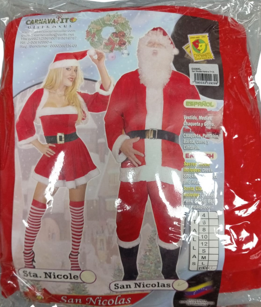 DISFRAZ SAN NICOLAS ADULTO XL