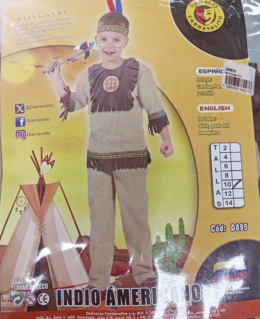 DISFRAZ INDIO AMERICANO 10