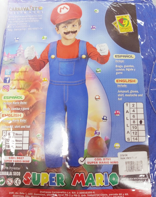 DISFRAZ MARIO BOSS NIÑO T= 08