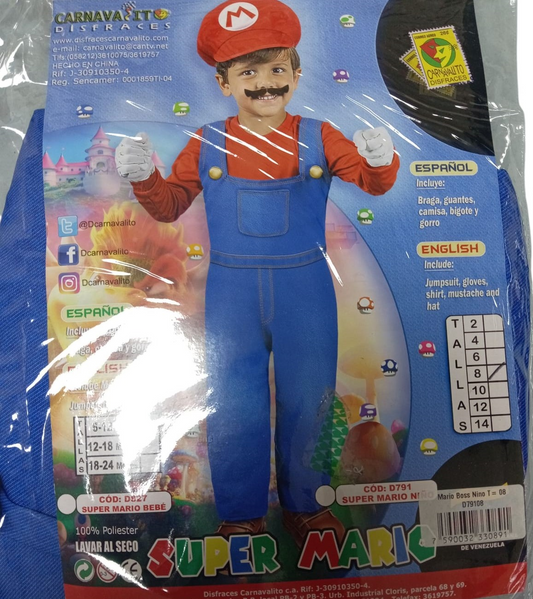 DISFRAZ MARIO BOSS NIÑO T= 10