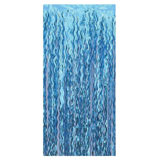 CORTINA CURLY AZUL CLARO