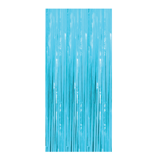 CORTINA DECO NEON AZUL CLARO