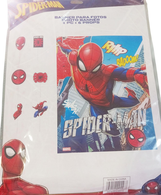 BANNER C/ACCESORIOS SPIDERMAN