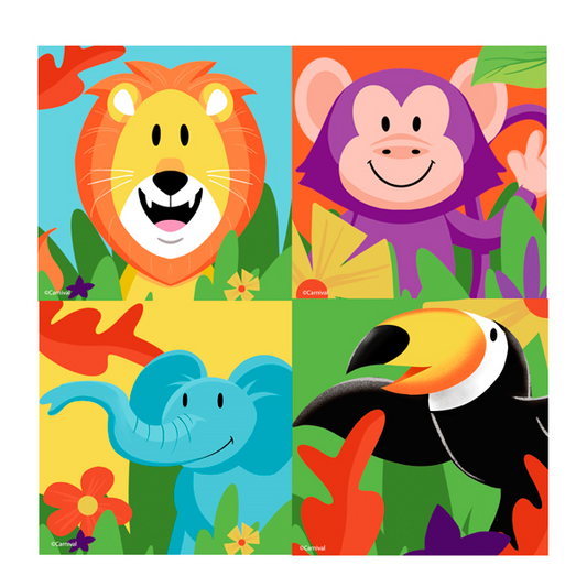 SERVILLETAS SELVA JUNGLA