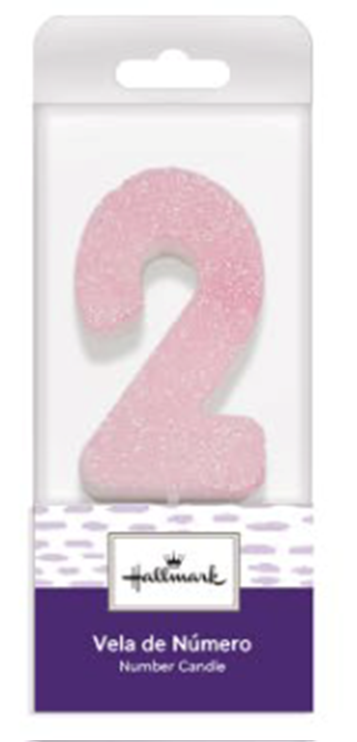 VELA ROSA GLITTER #2