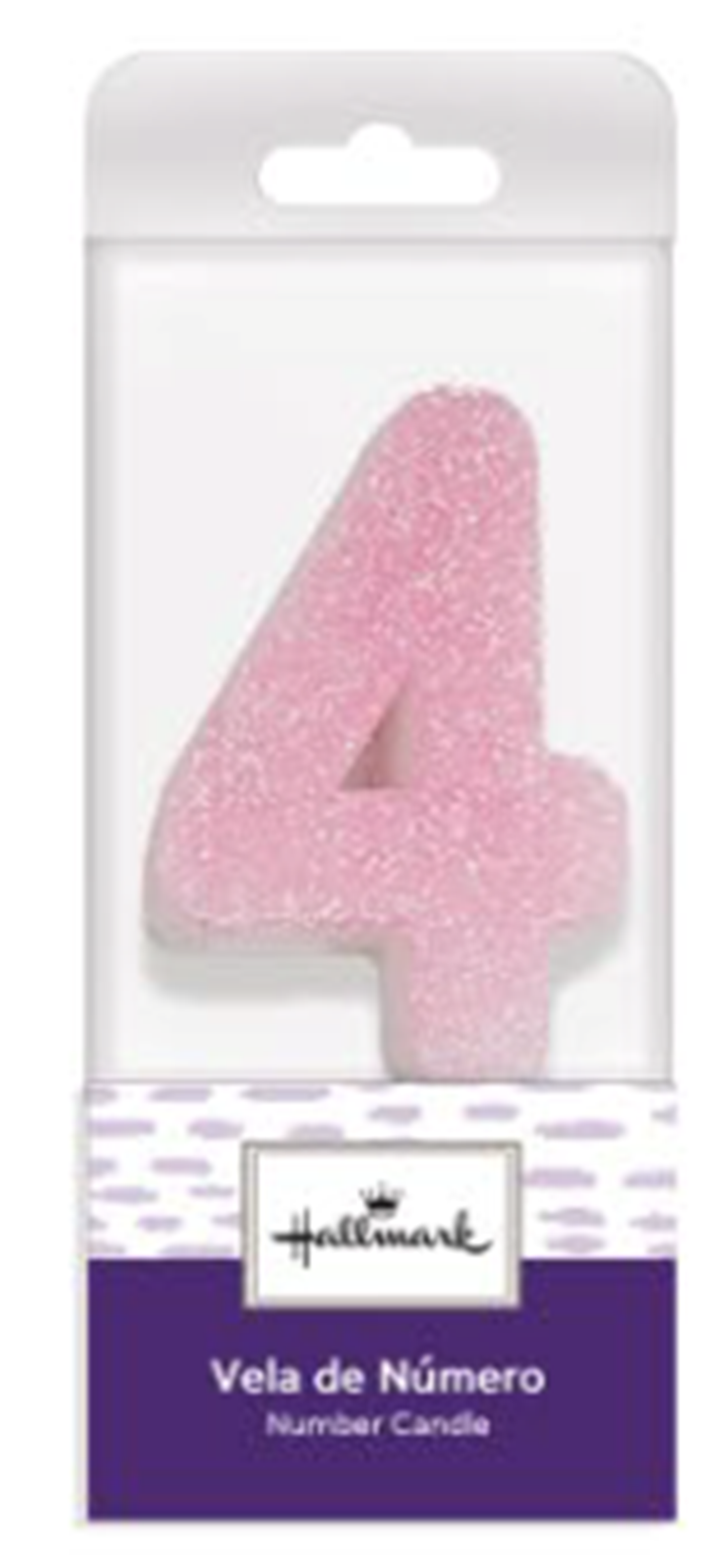 VELA ROSA GLITTER #4