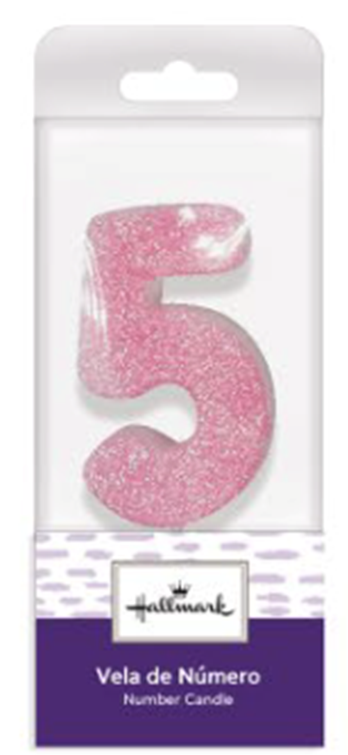 VELA ROSA GLITTER #5