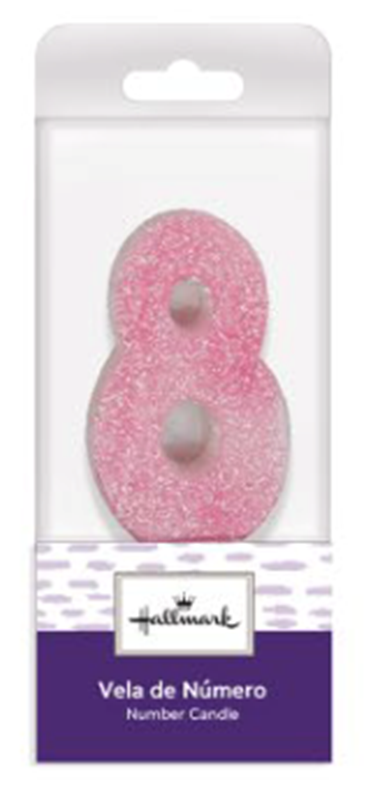 VELA ROSA GLITTER #8