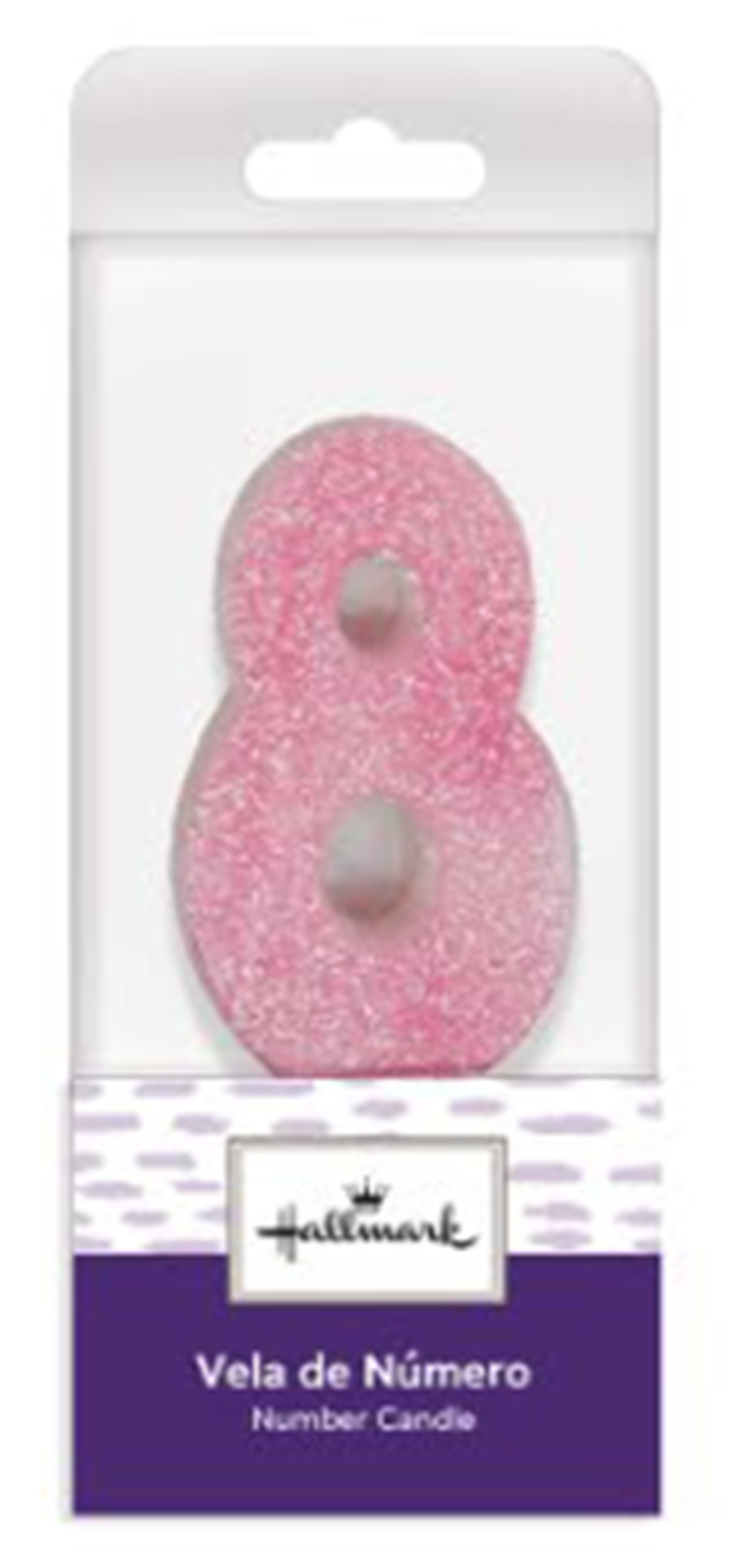 VELA ROSA GLITTER #8