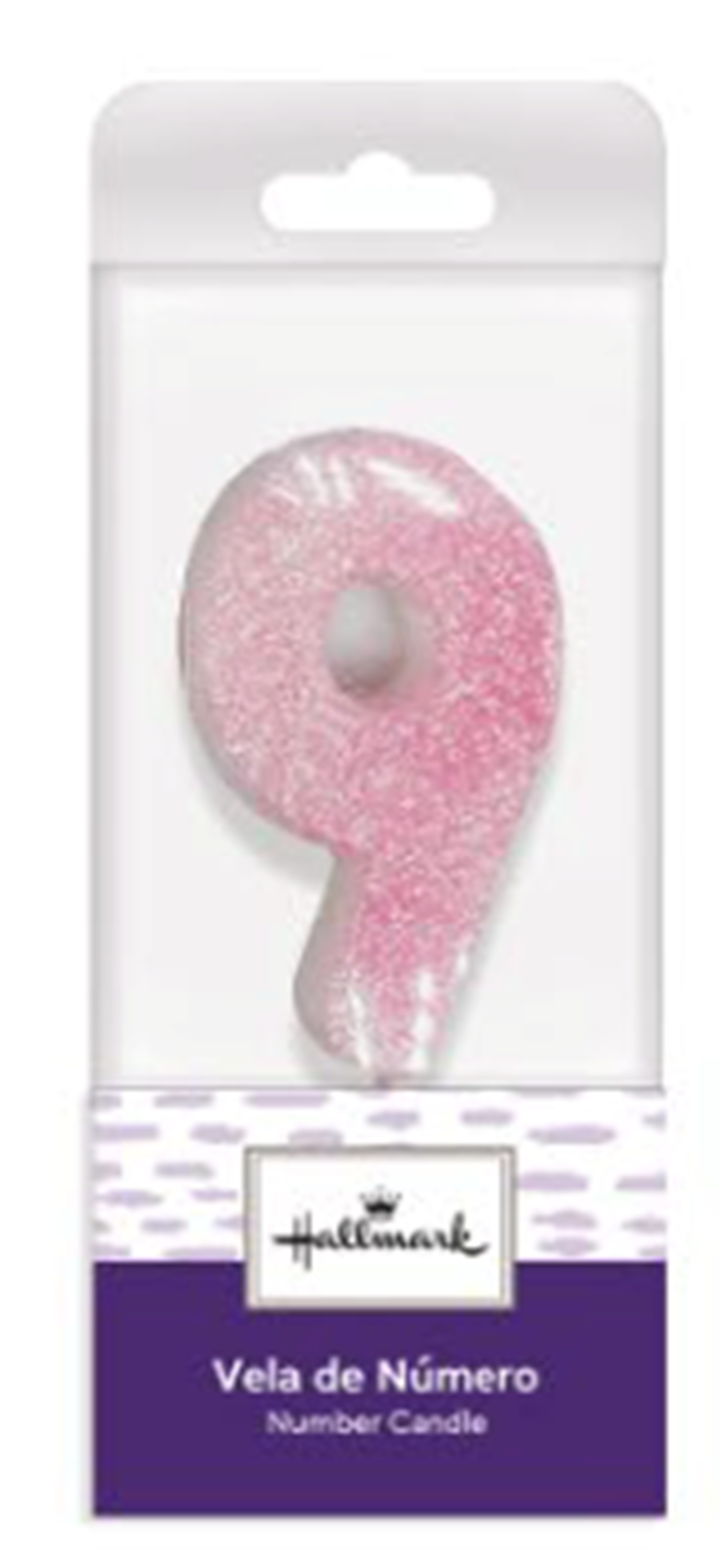 VELA ROSA GLITTER #9