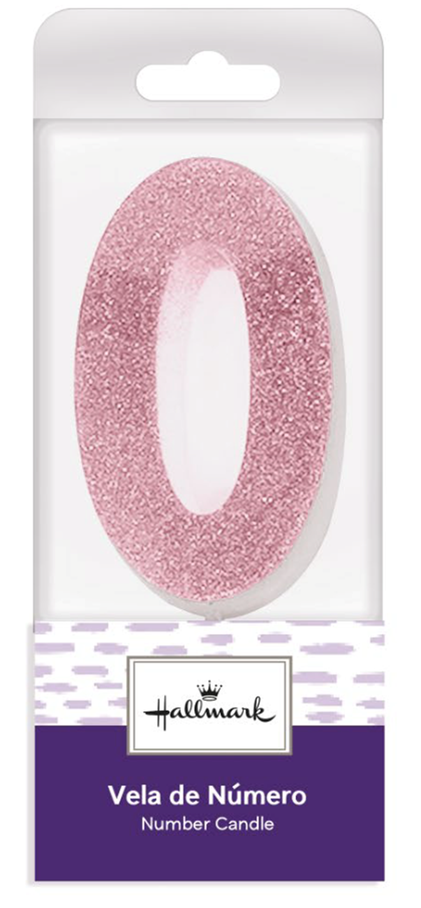 VELA ROSA GLITTER #0