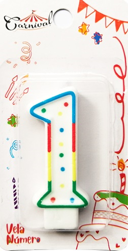 VELAS NUMERO 1 CARNIVAL