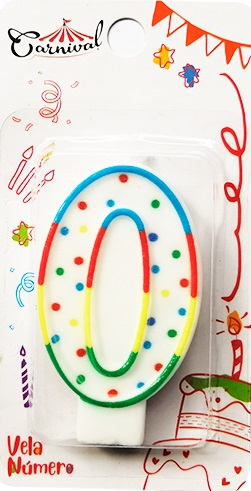 VELAS NUMERO 0 CARNIVAL