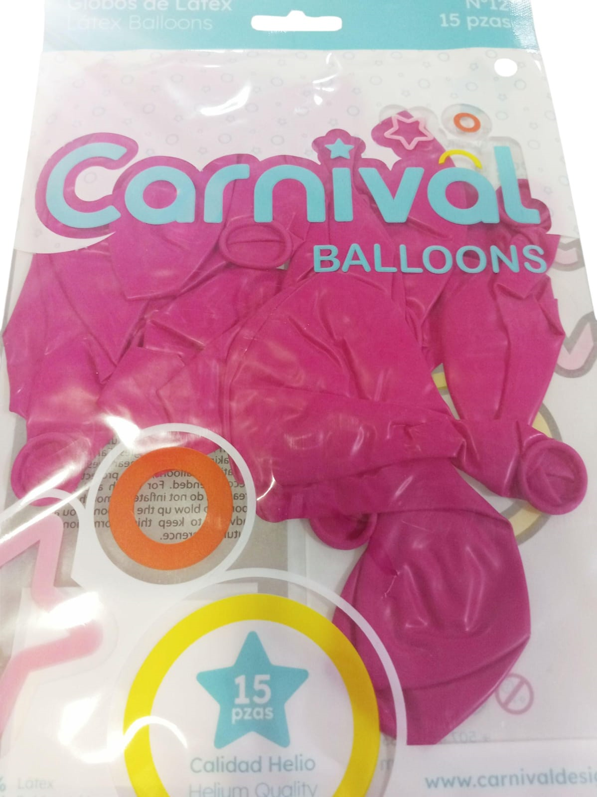 CARNIVAL GLOBOS 12 PG 15UD MAG