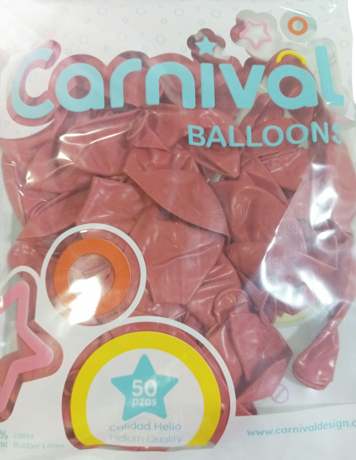 CARNIVAL GLOBOS 12P 50U TERRAC