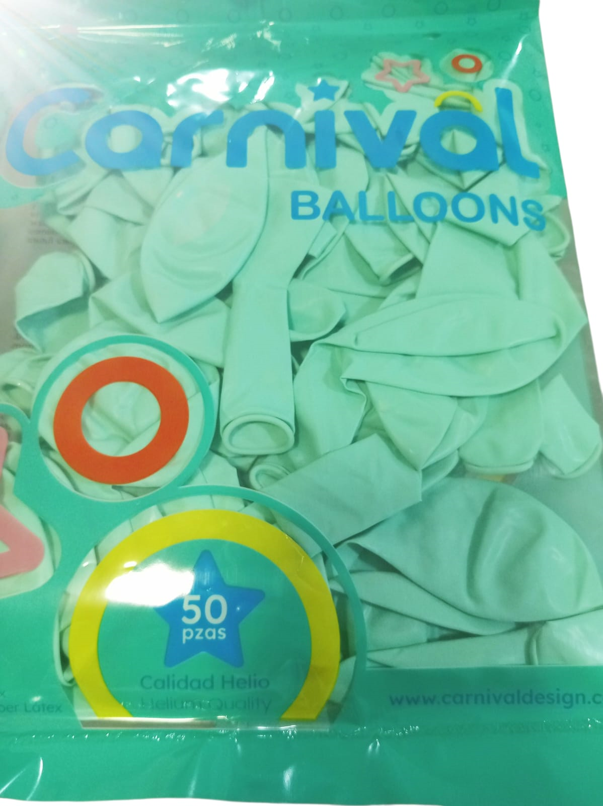 CARNIVAL GLOBOS 12P 50U TURQUE