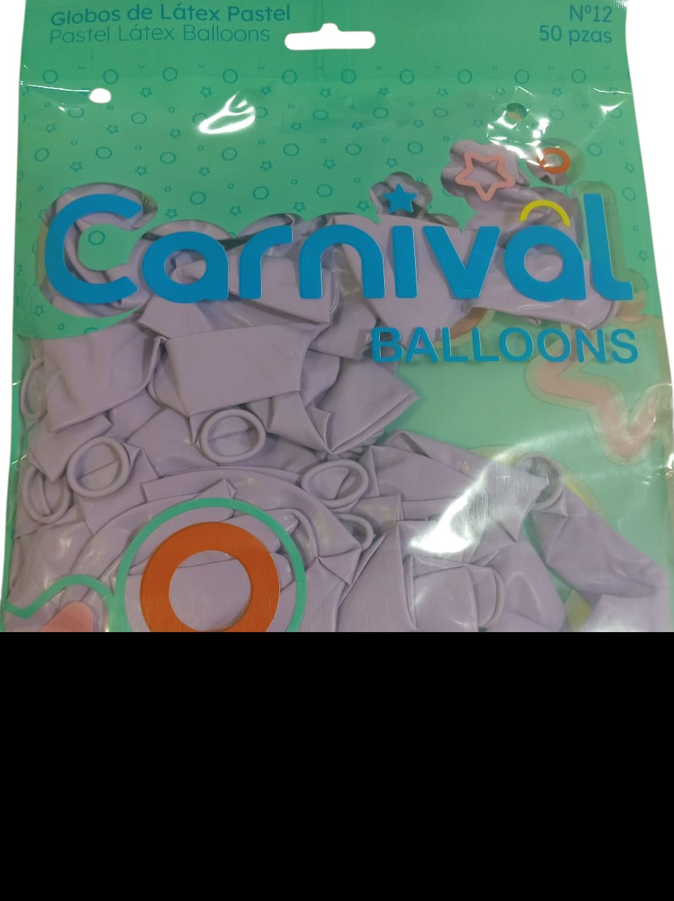 CARNIVAL GLOBOS 12P 50U P PURP