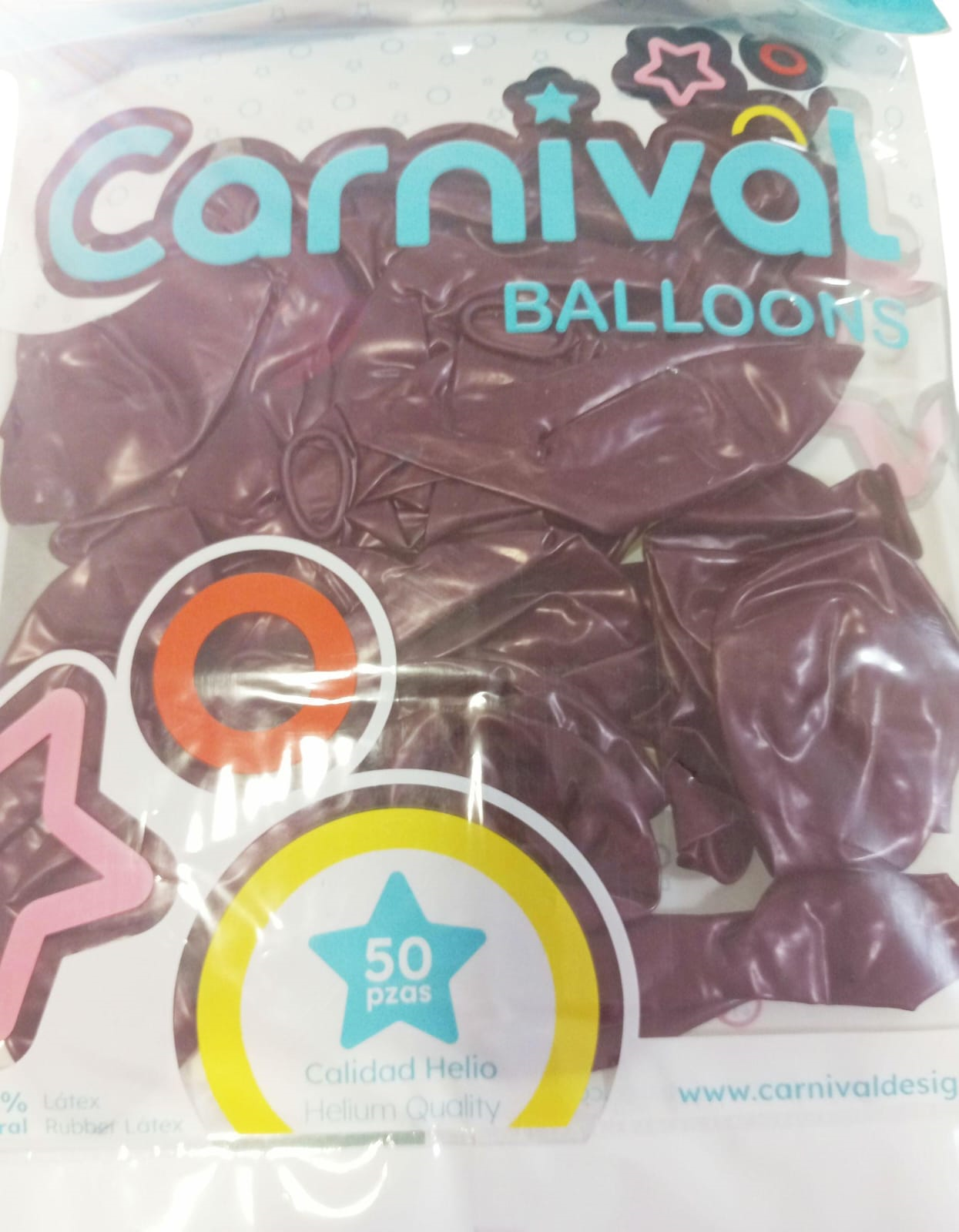 GLOBOS 12 NEON PURPURA 25U