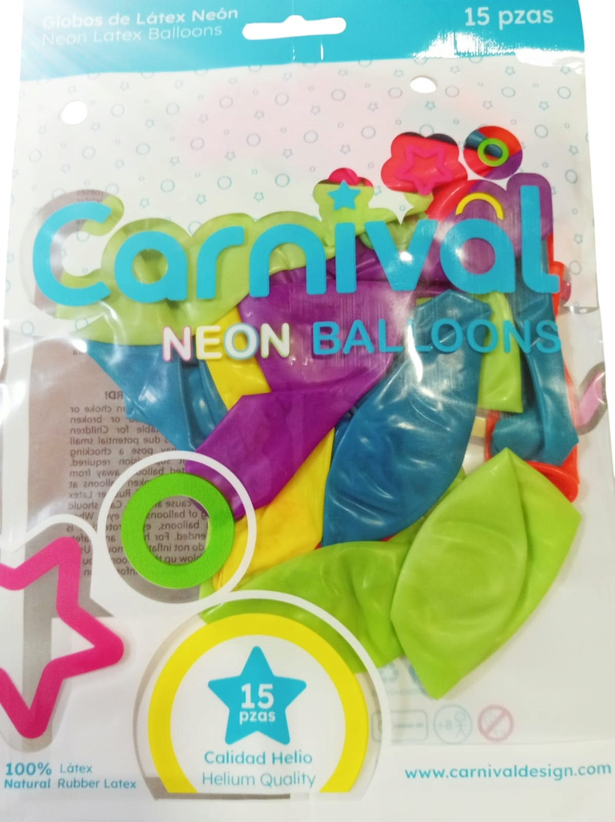 GLOBOS NEON 12 PG 15UD SURT