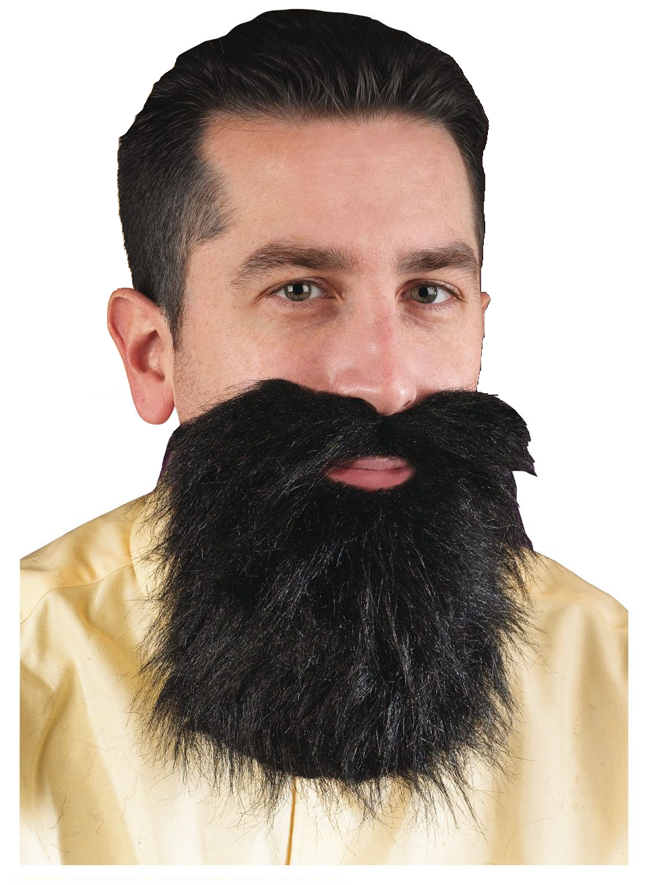 BARBA BIGOTE NEGRA C/ELASTICO