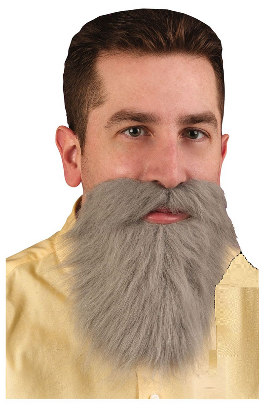 BARBA BIGOTE GRIS C/ELASTICO