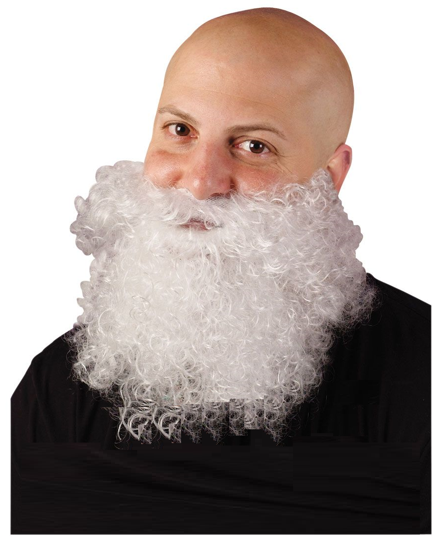 BARBA BLANCA CURLY C/BIGOTE