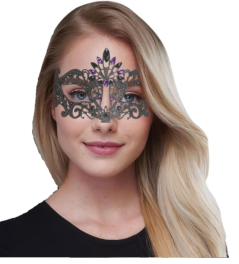 ANTIFAZ GLITTER GEM NEGRO